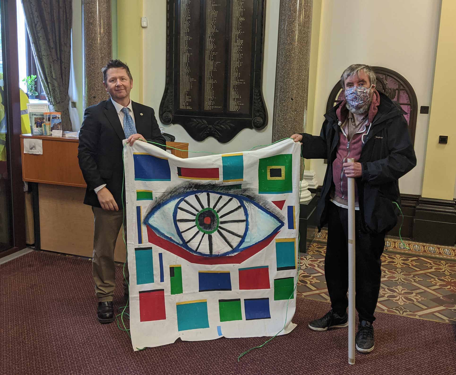 idst-barnaby-homemade-parade-town-hall-flag